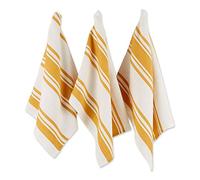 DII Paño de Cocina Grande a Rayas, algodón, Oro Miel, 18 x 28 Pulgadas