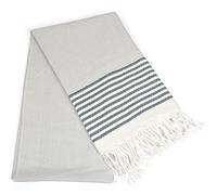 DII Peshtemal Toalla de baño turca súper Suave, Absorbente, de Gran tamaño, Manta y Franja para Silla, sofá, Picnic, Camping, Playa, Yoga, Pilates y Uso Diario, 99 x 180 cm, Rayas Marinas