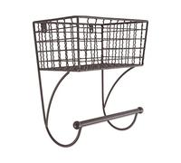 DII Rustic Farmhouse Bathroom Décor Estante de Pared de Metal toallero, pequeño, Small Towel Bar