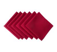 DII Servilletas, 100% poliéster Hilado, 18 x 18 Pulgadas, Color Rojo, 6 Piezas