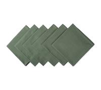 DII Solid Napkin Set Colección, Algodón, Salvia, 51 x 51 cm, 6