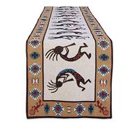 DII Southwest Hacienda Stripe, algodón, Tapiz Kokopelli, Camino de Mesa, 13 x 72