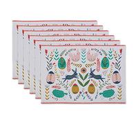 DII Textiles de Cocina, algodón, jardín Popular de Pascua, manteles Individuales, 13x19