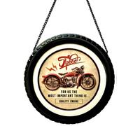 DiiliHiiri Cartel 3D Motos Clásicos - Original Cartel Vintage Retro De American Retro Sign para Bar Pub Cafeteria Taller y Garaje. Decoración Letrero Vintage de los Años 50. Placa 30x60x4cm (9541-3)
