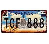 DiiliHiiri Placa de Matrícula de Coche de EE.UU. Réplica de Cartel Americana Vintage - Decoración Retro para Bar - Pub - Cafetería - Cueva de Hombre - Garage o Taller -15x30cm-Afiche - (2651-4)