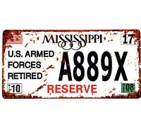 DiiliHiiri Placa de Matrícula de Coche de EE.UU. Réplica de Cartel Americana Vintage - Decoración Retro para Bar - Pub - Cafetería - Cueva de Hombre - Garage o Taller -15x30cm-Afiche - (2651-27)