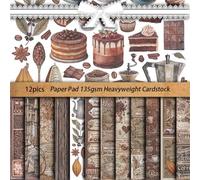 DiiWmme 24 hojas de papel floral para álbumes de recortes, papel de manualidades con patrón vintage de 6 x 6 pulgadas para álbumes de recortes, decoupage, tarjetas, diario de bricolaje y álbumes de