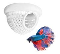 DiiWmme Cueva flotante para acuario para peces betta, decoración de túnel flotante segura, hamaca Betta y escondite de camarones para pecera, nano accesorios de acuario para fomentar la cría y reducir