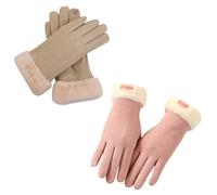 DiiWmme Guantes de invierno para mujer Forro polar cómodo Guantes térmicos para mujer Guantes de pantalla táctil forrados para mujer para la conducción diaria Correr Ciclismo Esquí (Rosado)