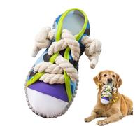 DiiWmme Juguete chirriante de goma de látex para perros, juguete masticable suave en forma de zapato para perros pequeños y cachorros, limpieza de dientes, reduce el aburrimiento (borde de suela gris)
