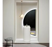 Dijateman Grande Media Luna Inteligente Antivaho Espejo de Baño, Irregular Retroiluminado LED Espejo de Vanidad, 3 Color Regulable, con Interruptor Táctil(Left,100cm/40in)