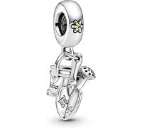 Dije colgante de regadera y paleta de plata de ley 925 compatible con dijes Pandora y muchas otras pulseras de abalorios del Reino Unido., Metal