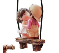 Dije de caricatura para coche para amantes de niños y niñas - Colgante de coche para pareja, decoración de dibujos animados para niños y niñas amantes de la espalda | Dibujos animados para amantes de