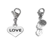 Dije de clip, construye tu propia pulsera, bolso, bolso, mensaje, inspirador, llavero, tirador de cremallera, joyería, Metal