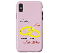 Dije Que sí, No Dije Que Hago Platos Matrimonio Humor Carcasa para iPhone X/XS