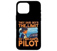 Dijeron que el cielo es el límite, así que me convertí en piloto Mujeres Carcasa para iPhone 16 Pro Max