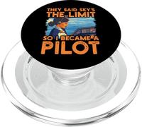 Dijeron que el cielo es el límite, así que me convertí en piloto Mujeres PopSockets PopGrip para MagSafe