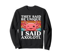 Dijeron Que Fuera único, yo Dije Axolotl Retro Sudadera