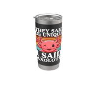 Dijeron que fuera único, yo dije Axolotl Retro Vaso térmico de acero inoxidable de doble pared