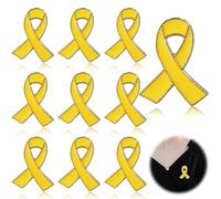 Dijes de cinta, alfileres de cinta amarilla, rehenes de Israel para mujeres y hombres, alfileres de cinta de concienciación sobre el cáncer, alfileres de esperanza esmaltados para decoración, no,