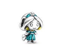 Dijes de plata de ley 925 para mujer, cuentas espaciadoras de la serie Princesa Jazmín para pulsera Pandora.