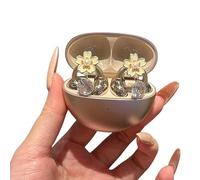 Dijes decorativos de diamantes de imitación compatibles con Oppo Enco Clip2, accesorios de auriculares de cristal brillante para uso diario (girasol)