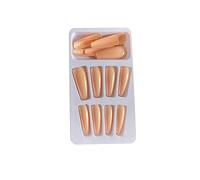 dijiusidy 1 Juego de Puntas francesas para uñas, Puntas postizas Brillantes, Cubierta Completa, Estilo Ballet, calcomanías artísticas, Herramientas de Belleza, Decoraciones, Tipo 12