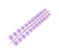 dijiusidy 24 Pack Frosted Press on Nails DIY Artificial Exquisita Novela Elegante Personalidad Acrílico Nail para Amantes de la manicura, 11 púrpura