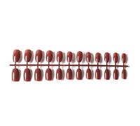 dijiusidy 24 piezas de bailarina corta resistente a los arañazos Prensa en las uñas Colorido DIY Exquisita personalidad agraciada Uñas acrílicas , 19cafe