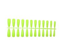 dijiusidy 24 Piezas Extra Larga Prensa en Las uñas DIY Durable Resistente a los arañazos Francés Elegante Color rápido Acrílico Cubierta Completa de uñas, 19amarillo Fluorescente