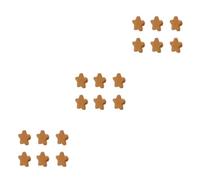 dijiusidy 3 Juegos de Pomos de Para madera para muebles, juego de pomos de Para madera elegantes y duraderos con tornillos, tiradores de muebles de Para madera, estrella, estrella 3Conjunto