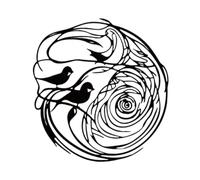 dijiusidy Arte de pared moderno de fina mano obra, adorno pájaro metal estético para salas estar, esculturas pared, terrazas, dormitorios y jardines.