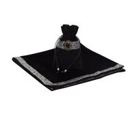 dijiusidy Bolsa de Terciopelo de Calidad para Cartas Tarot Altar. Funda para Cartas Tarot Altar. Mantel con Borde patrón clásico en Color Vintage. Tapiz Terciopelo para adivinación.