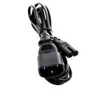dijiusidy Cable de extensión IEC 320 C14 a C7, Fuente de alimentación 10 A, 110 V, 250 V, Calibre Cable Cuadrado 2 x 75 mm, Aislamiento PVC y Cobre, certificación para PC, Ordenador, PDU, SAI,
