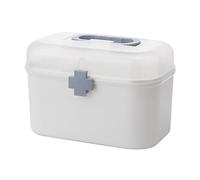 dijiusidy Caja de almacenamiento de medicinas de gran capacidad de primeros auxilios de emergencia para la familia herramientas convenientes de múltiples capas manija cajón de pecho, Grande