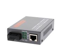 dijiusidy Convertidor de Red eficiente con transceptor Externo de Fibra óptica monomodo Gigabit Que alcanza una Distancia 20 km Convertidor Medios Fibra óptica monomodo