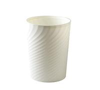 dijiusidy Cubo de Basura de plástico, Papelera, contenedor de Basura, Cesta de Gran Capacidad para el hogar, Dormitorio, baños, baños, Habitaciones para niños, Blanco, 8L