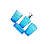 dijiusidy Dispensador de jabón premium para enjuague bucal que combina elegancia y funcionalidad. Set de accesorios de baño. Portacepillos portátil para