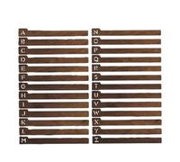 dijiusidy Divisores de discos fáciles de ordenar alfabéticamente hasta la Z. No requiere ensamblaje. Divisores discos vinilo Para madera duraderos para una organización rápida. Separador alfabeto