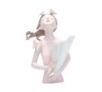 dijiusidy Escultura de Resina con Forma de Mariposa para decoración Dama, Fina Mano Obra, Soporte para Flores, Adorno, Estatua, Dama Joven, Club, etc.