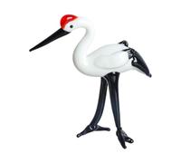 dijiusidy Esta Escultura Decorativa de grulla de roja cautiva al público con su Arte Artesanal, Haciendo Que la Imagen la grulla roja Sea aún más Adorable e