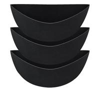 dijiusidy Forro reutilizable para macetas de jardinería para hermosos jardines. Forro de fieltro de medio círculo para macetas. Forro para cestas de flores de jardín, 3 piezas de 14 pulgadas