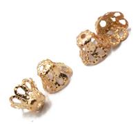 dijiusidy Hermosas joyas con tapas de cuentas de de metal chapadas en oro y tapas de joyería DIY que transforman fácilmente proyectos de fabricación de metal con extremos de