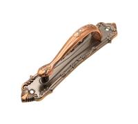 dijiusidy Herrajes resistentes para muebles y puertas de jardín. Tirador clásico para puerta de granero, tirador para gabinete, colores elegantes, Bronce rojo, 17.4 x 3.7 x 4 cm