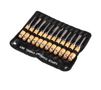 dijiusidy Juego de cinceles manuales para tallar Para madera: herramientas profesionales de gubias de torno para carpintería precisa El acero al manganeso es resistente