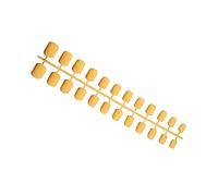 dijiusidy Juego de uñas falsas cortas Estilo francés Resistente a los arañazos Uñas a presión Cubierta completa Pegatinas de manicura removibles Para Trimble , tipo 9