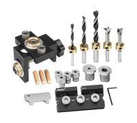 dijiusidy Kit de plantilla de espiga autocentrante con clip posicionamiento Kit guía taladro para trabajar la Para madera