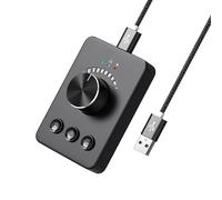 dijiusidy La Perilla del Controlador de Volumen Permite Cambiar fácilmente el Nivel de Sonido La función Silencio con un Simple Garantiza una Experiencia Audio sin distracciones Mientras Trabaja