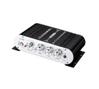 dijiusidy La solución de audio mini Audio Power de 12 V ofrece una elegante carcasa aleación aluminio y una mejora graves potente que se puede lograr fácilmente. Amplificador graves estéreo