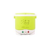 dijiusidy Olla arrocera para coche, Mini utensilios de cocina, calentador eléctrico multifuncional de 1L, casa, camión de viaje, fiambrera, aparato de vapor, 24V/verde, 24V